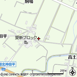 愛知県新城市一鍬田北神田平148周辺の地図