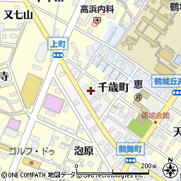 愛知県西尾市鶴舞町112周辺の地図