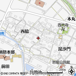 愛知県額田郡幸田町菱池西脇28周辺の地図