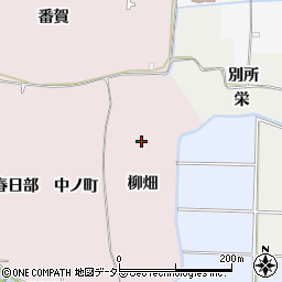京都府八幡市八幡柳畑周辺の地図