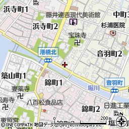 吉良屋酒店周辺の地図