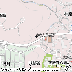 京都府八幡市八幡式部谷198周辺の地図
