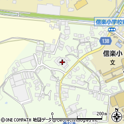 滋賀県甲賀市信楽町江田607周辺の地図