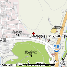 兵庫県川西市平野カモデ周辺の地図