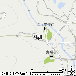 愛知県豊川市千両町牛川周辺の地図
