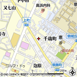 愛知県西尾市鶴舞町120周辺の地図