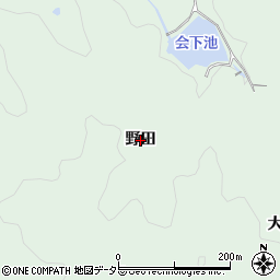 愛知県幸田町（額田郡）大草（野田）周辺の地図