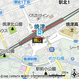 ウエルシア焼津駅店周辺の地図