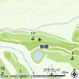 愛知県豊川市足山田町膳棚周辺の地図