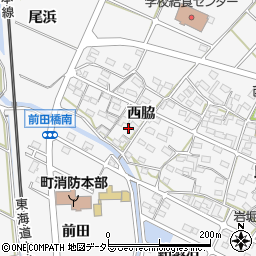愛知県額田郡幸田町菱池西脇50周辺の地図