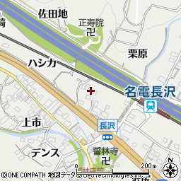 愛知県豊川市長沢町栗原周辺の地図