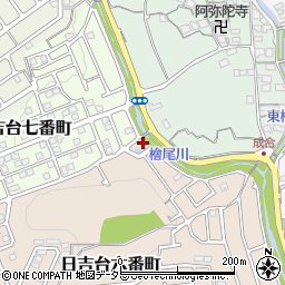 大阪府高槻市日吉台六番町50周辺の地図