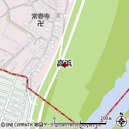 大阪府三島郡島本町高浜周辺の地図