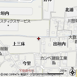 京都府八幡市下奈良上三床33周辺の地図