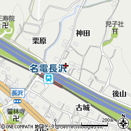愛知県豊川市長沢町音羽周辺の地図