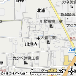 京都府八幡市下奈良出垣内29周辺の地図