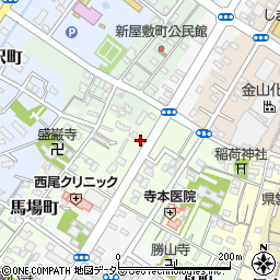 愛知県西尾市大給町111周辺の地図