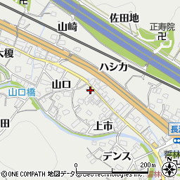 愛知県豊川市長沢町上市26周辺の地図