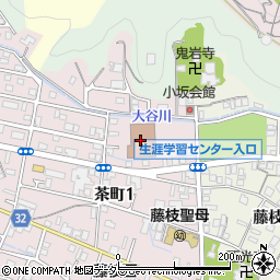 藤枝市生涯学習センター周辺の地図