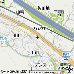 愛知県豊川市長沢町上市58周辺の地図