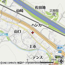 愛知県豊川市長沢町上市60周辺の地図