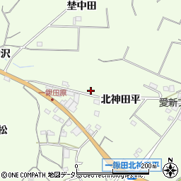 愛知県新城市一鍬田北神田平12周辺の地図