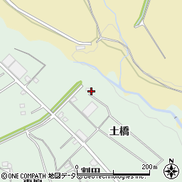 愛知県豊川市上長山町土橋周辺の地図