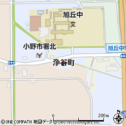 兵庫県小野市浄谷町824周辺の地図