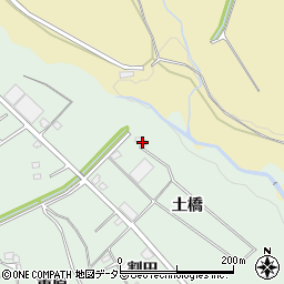 愛知県豊川市上長山町（土橋）周辺の地図