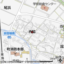 愛知県額田郡幸田町菱池西脇周辺の地図