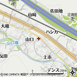 愛知県豊川市長沢町山口7周辺の地図