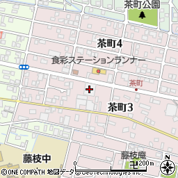 ウエルシア藤枝茶町店周辺の地図