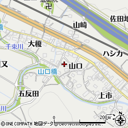 愛知県豊川市長沢町山口33周辺の地図