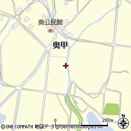 兵庫県赤穂郡上郡町奥甲709周辺の地図