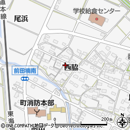 愛知県額田郡幸田町菱池西脇52周辺の地図