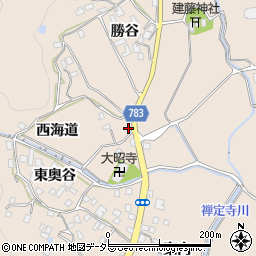 京都府宇治田原町（綴喜郡）禅定寺（西海道）周辺の地図