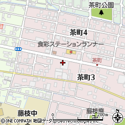 ウエルシア薬局　藤枝茶町店周辺の地図