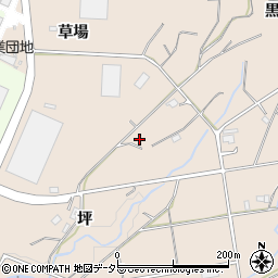 愛知県新城市黒田草場24-3周辺の地図
