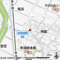 愛知県額田郡幸田町菱池西脇70周辺の地図