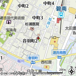 大浜弁財天神社周辺の地図