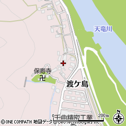 静岡県浜松市天竜区渡ケ島1592周辺の地図