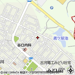 三重県亀山市みどり町23周辺の地図
