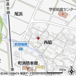 愛知県額田郡幸田町菱池西脇61-1周辺の地図