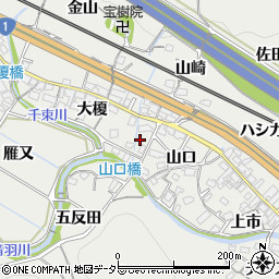 愛知県豊川市長沢町山口38-6周辺の地図