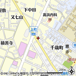 愛知県西尾市鶴舞町134周辺の地図