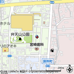 三重県鈴鹿市算所2丁目13周辺の地図