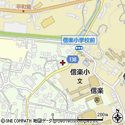 滋賀県甲賀市信楽町江田977-4周辺の地図