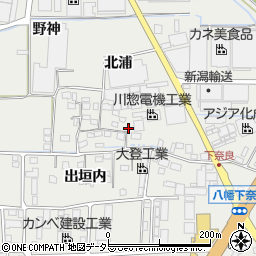 京都府八幡市下奈良奥垣内周辺の地図
