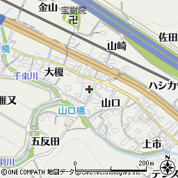 愛知県豊川市長沢町周辺の地図