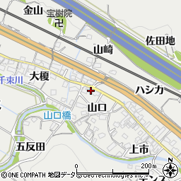 愛知県豊川市長沢町山口1周辺の地図